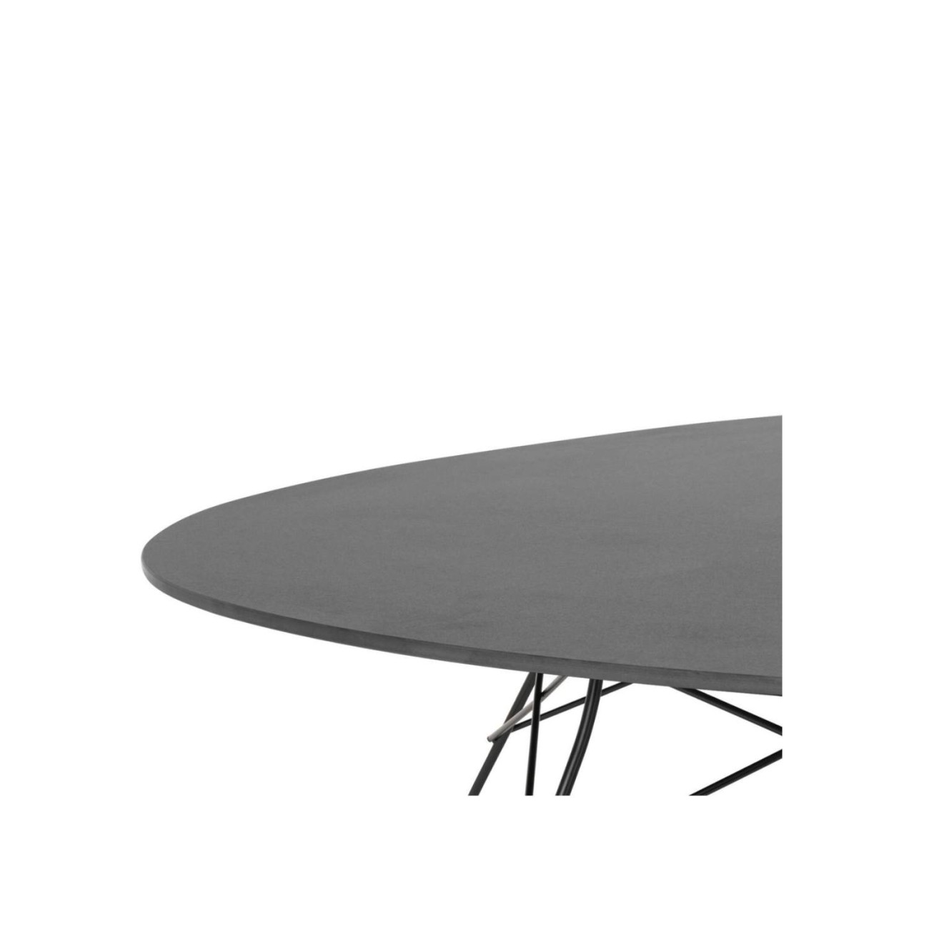Kartell Τραπέζι 192X118 black indoor/outdoor σειρα Glossy Βοηθητικά τραπέζια