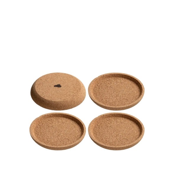 Leonardo Σετ 4 τεμ. σουβέρ φελλού 9 εκ. σειρά Gocce