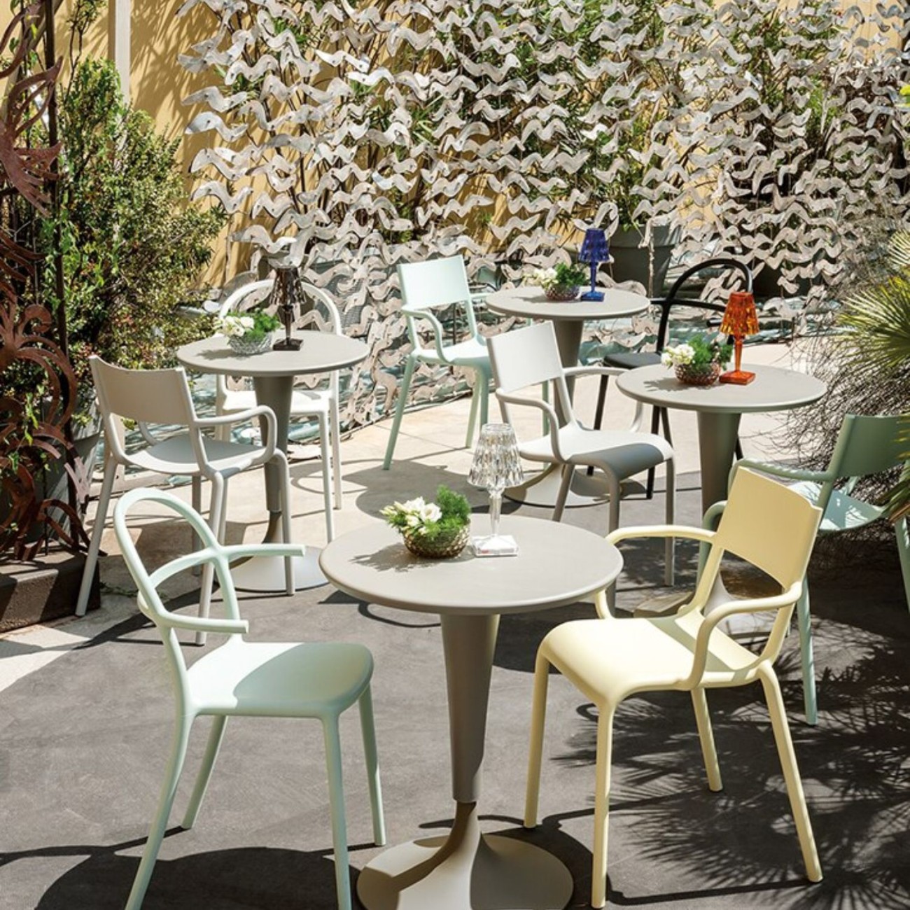 Kartell Καρέκλα sage green σειρά Generic C Καρέκλες