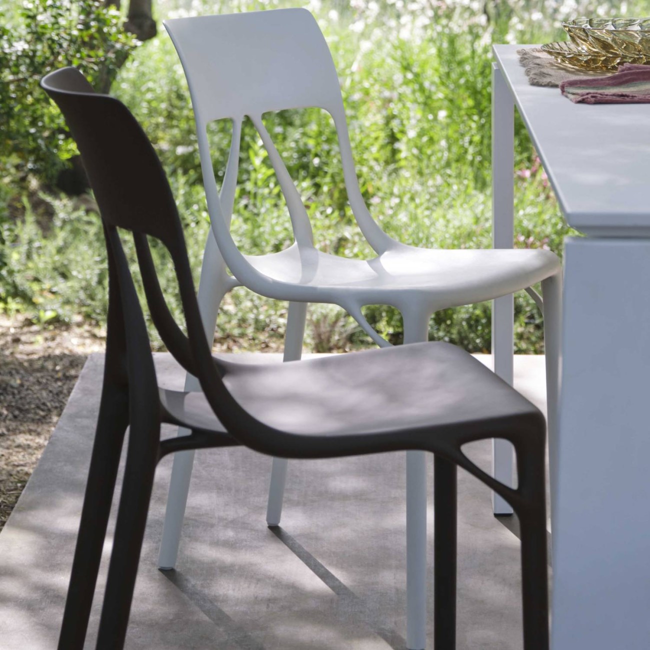 Kartell Καρέκλα μαύρη σειρά A.I. Lite Καρέκλες