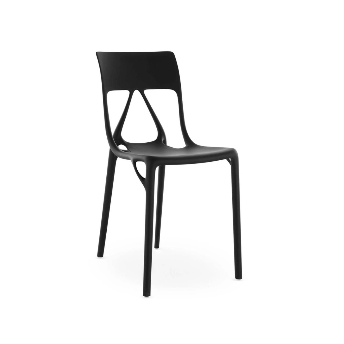 Kartell Καρέκλα μαύρη σειρά A.I. Lite Καρέκλες