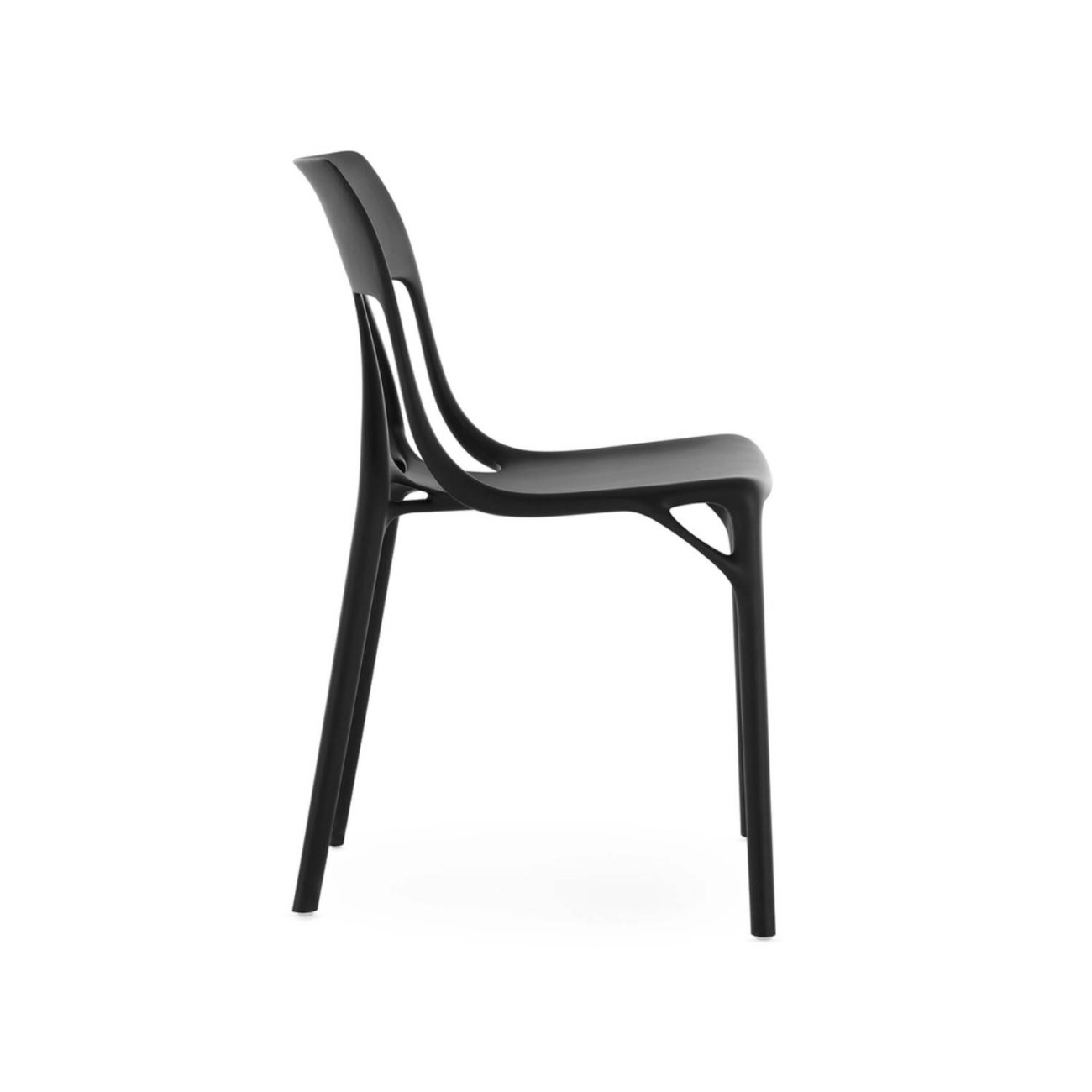 Kartell Καρέκλα μαύρη σειρά A.I. Lite Καρέκλες