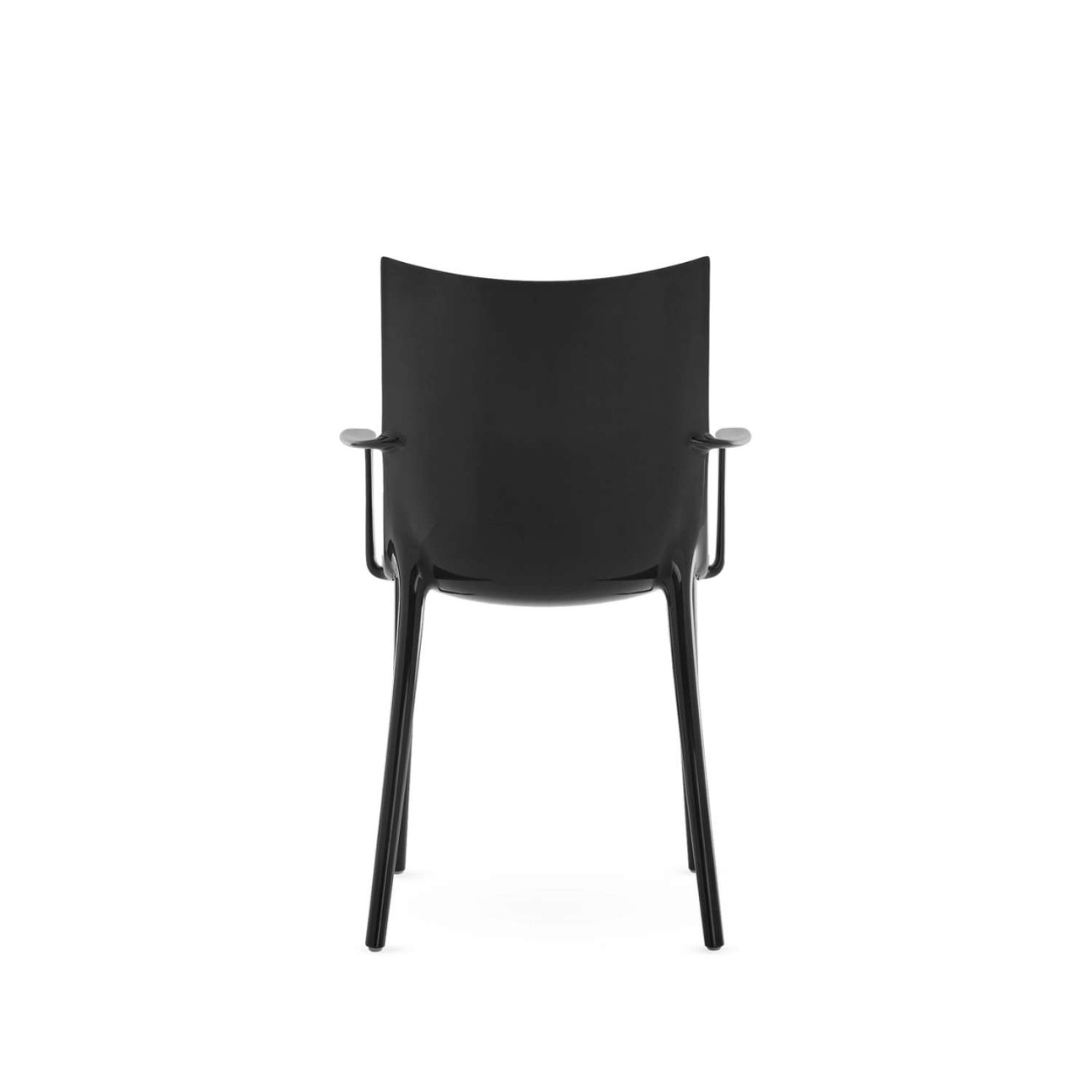 Kartell Καρέκλα Glossy Black σειρά H.H.H. Καρέκλες