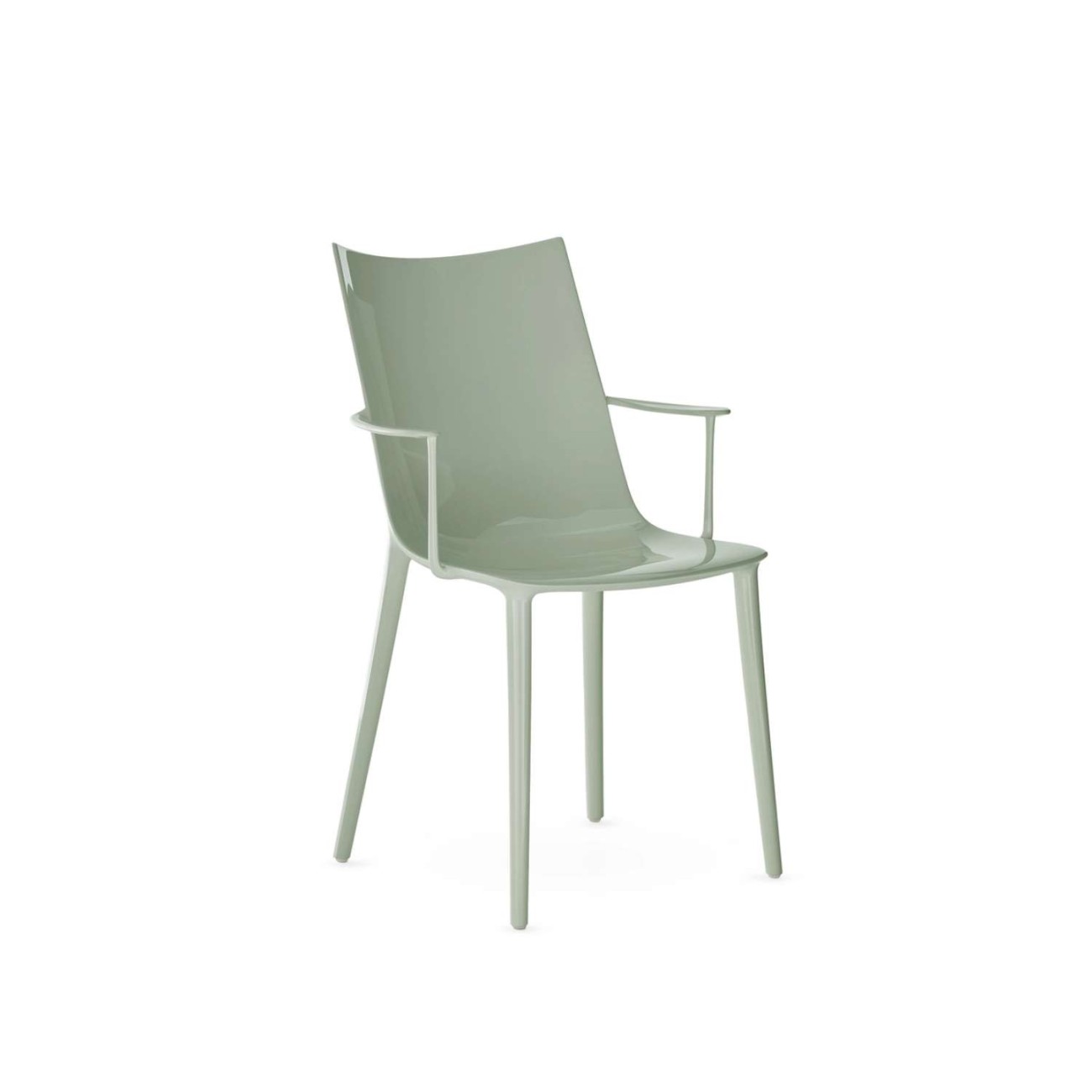 Kartell Καρέκλα Glossy Green σειρά H.H.H. Καρέκλες