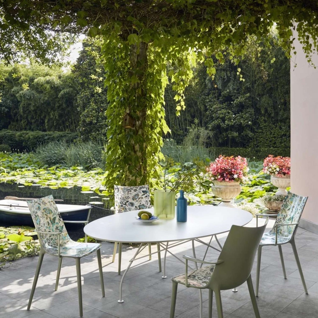 Kartell Καρέκλα Mabelle/Green Cream σειρά H.H.H. Καρέκλες