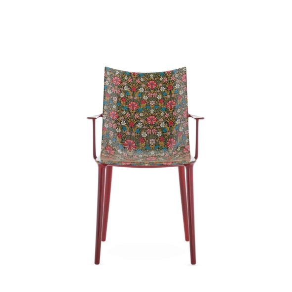 Kartell Καρέκλα Moon Flower/Burgundy lacquer σειρά H.H.H.
