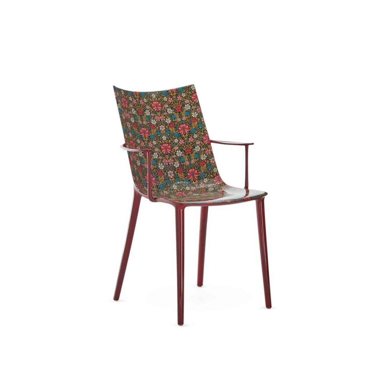Kartell Καρέκλα Moon Flower/Burgundy lacquer σειρά H.H.H. Καρέκλες