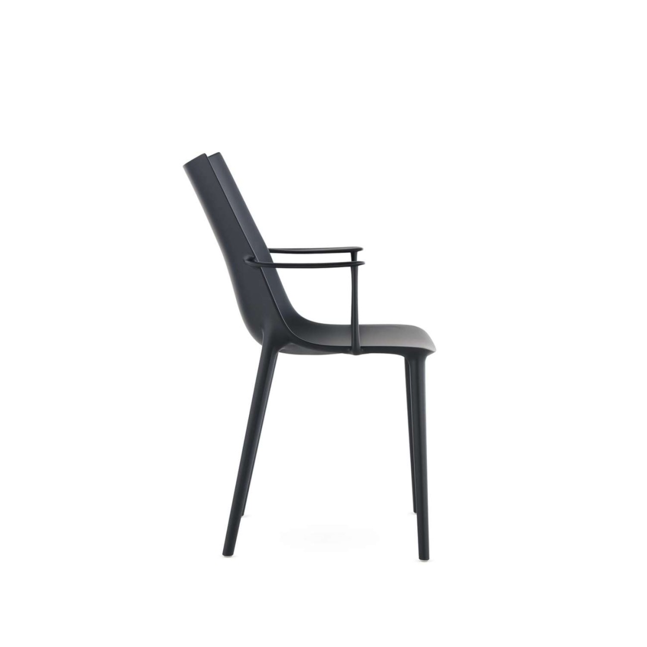 Kartell Καρέκλα Soft Touch Black σειρά H.H.H. Καρέκλες