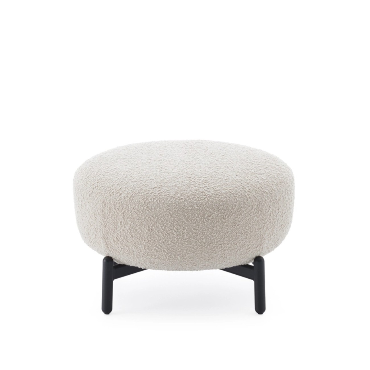 Kartell Πουφ 63x40 εκ. λευκό σειρά Lunam Curly Σκαμπό
