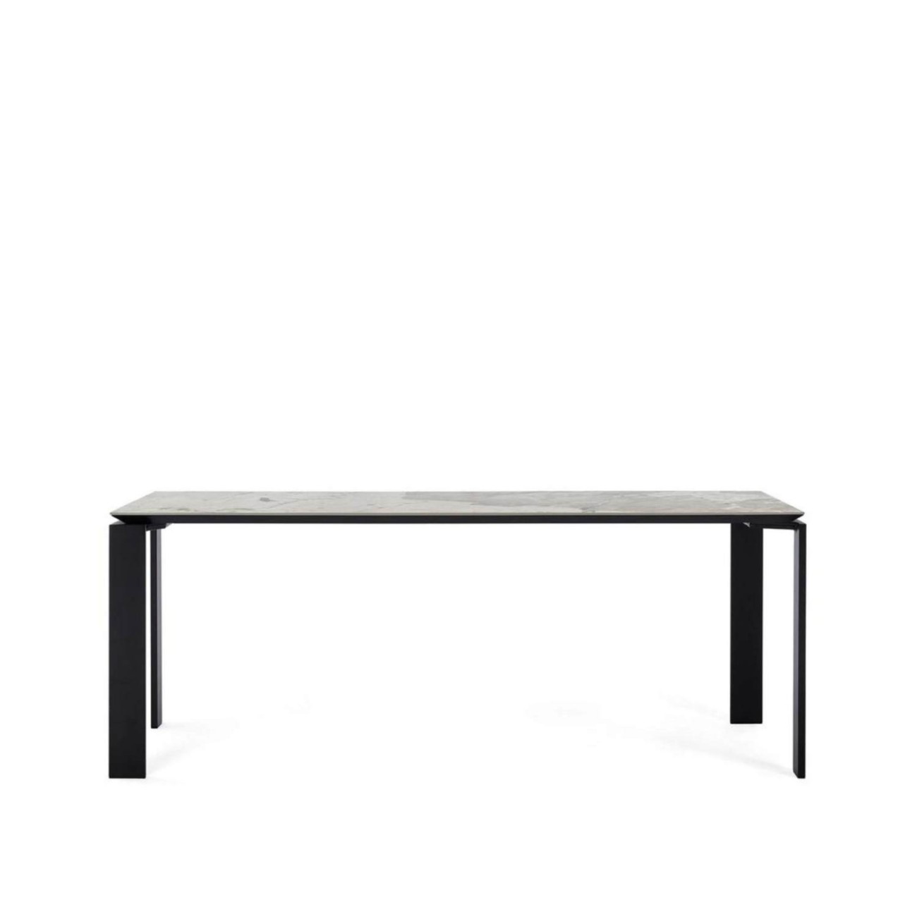 Kartell Τραπέζι 190X90 nature tundra/black σειρα Four Ceramic Βοηθητικά τραπέζια