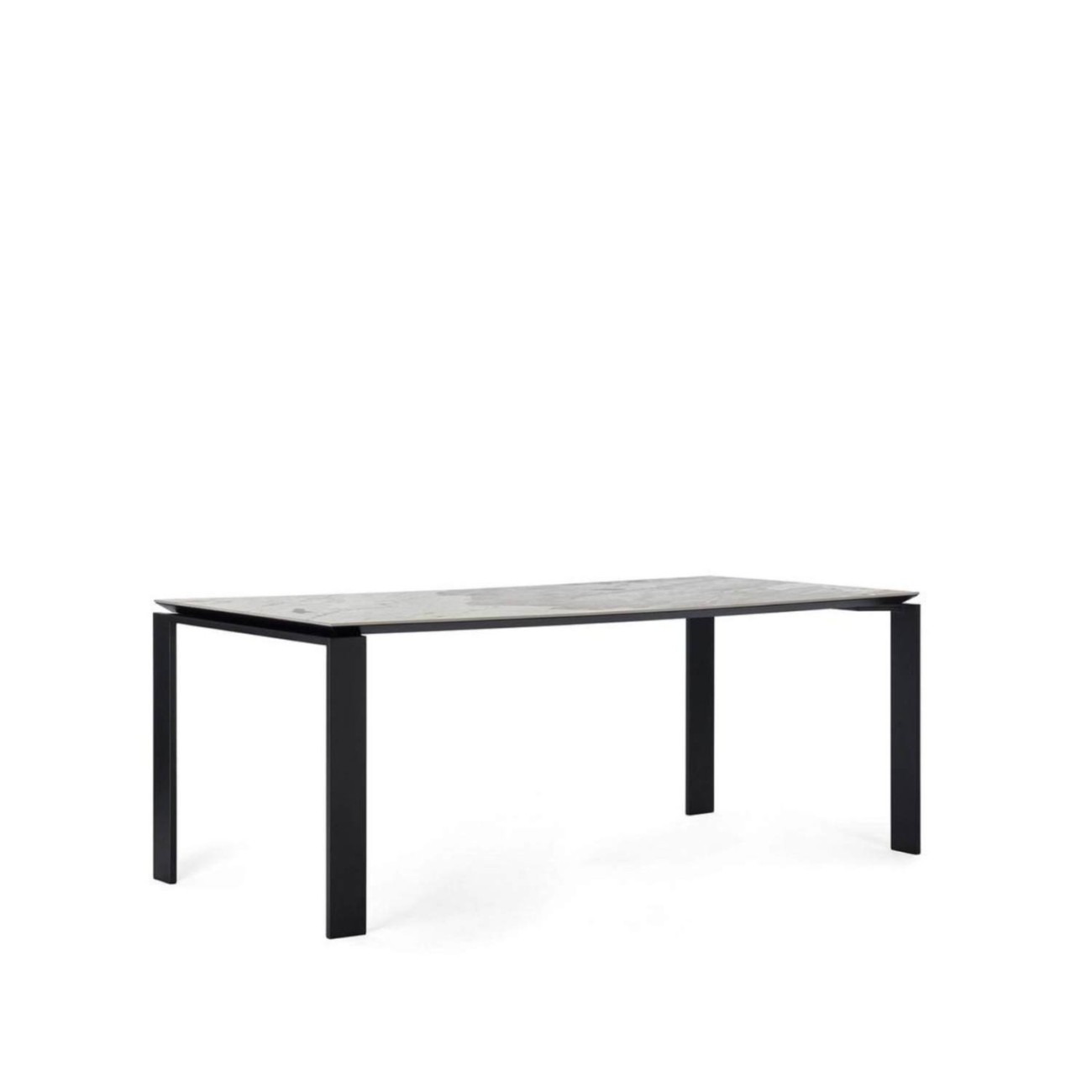 Kartell Τραπέζι 190X90 nature tundra/black σειρα Four Ceramic Βοηθητικά τραπέζια