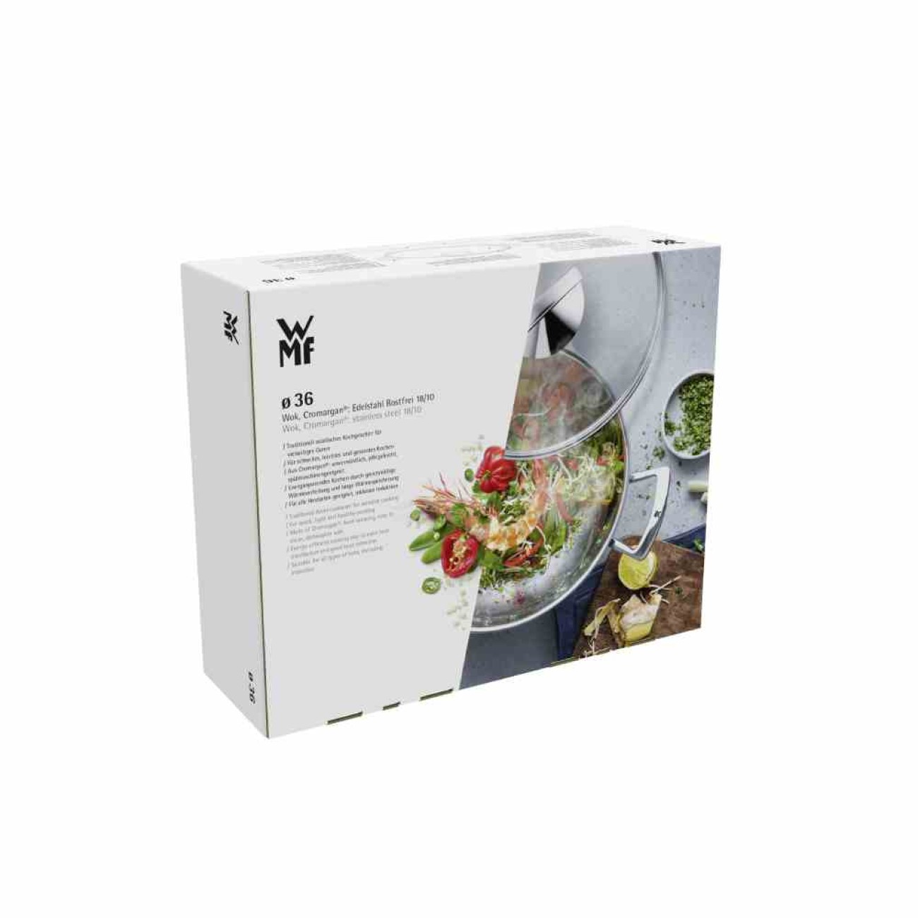 WMF Wok 30εκ. με γυάλινο καπάκι σειρά Kitchen Τηγάνια/Wok