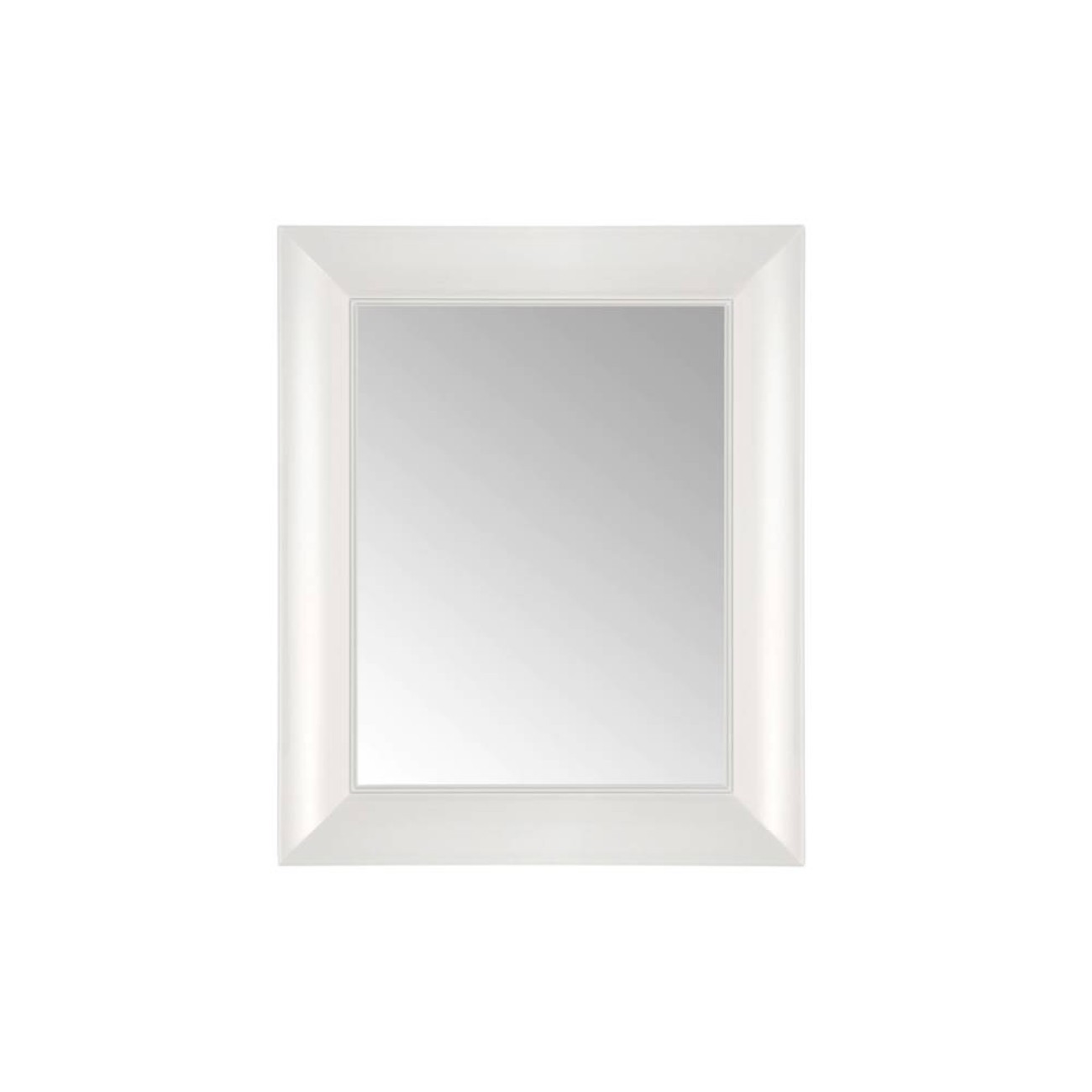 Kartell Καθρέπτης Λευκός 65x79cm σειρά Francois Ghost Καθρέπτες