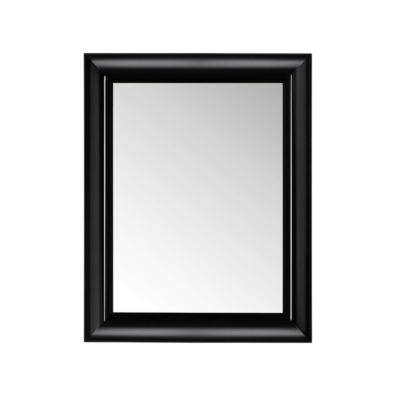 Kartell Καθρέφτης 88Χ111 εκ matt black σειρά Francois Ghost Καθρέφτες Τοίχου