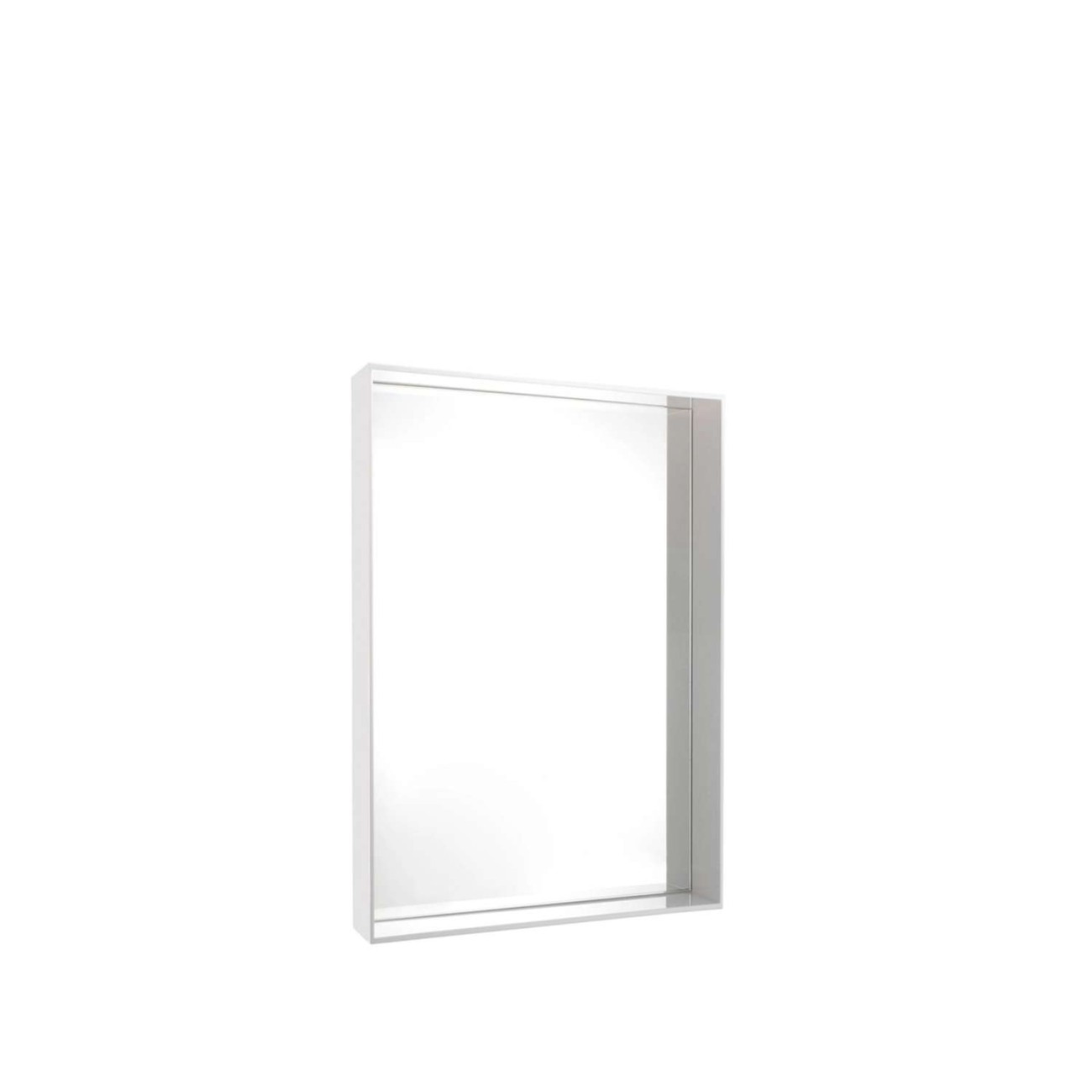 Kartell Καθρέφτης 50Χ70 εκ Glossy White σειρά Only Me Καθρέφτες Τοίχου