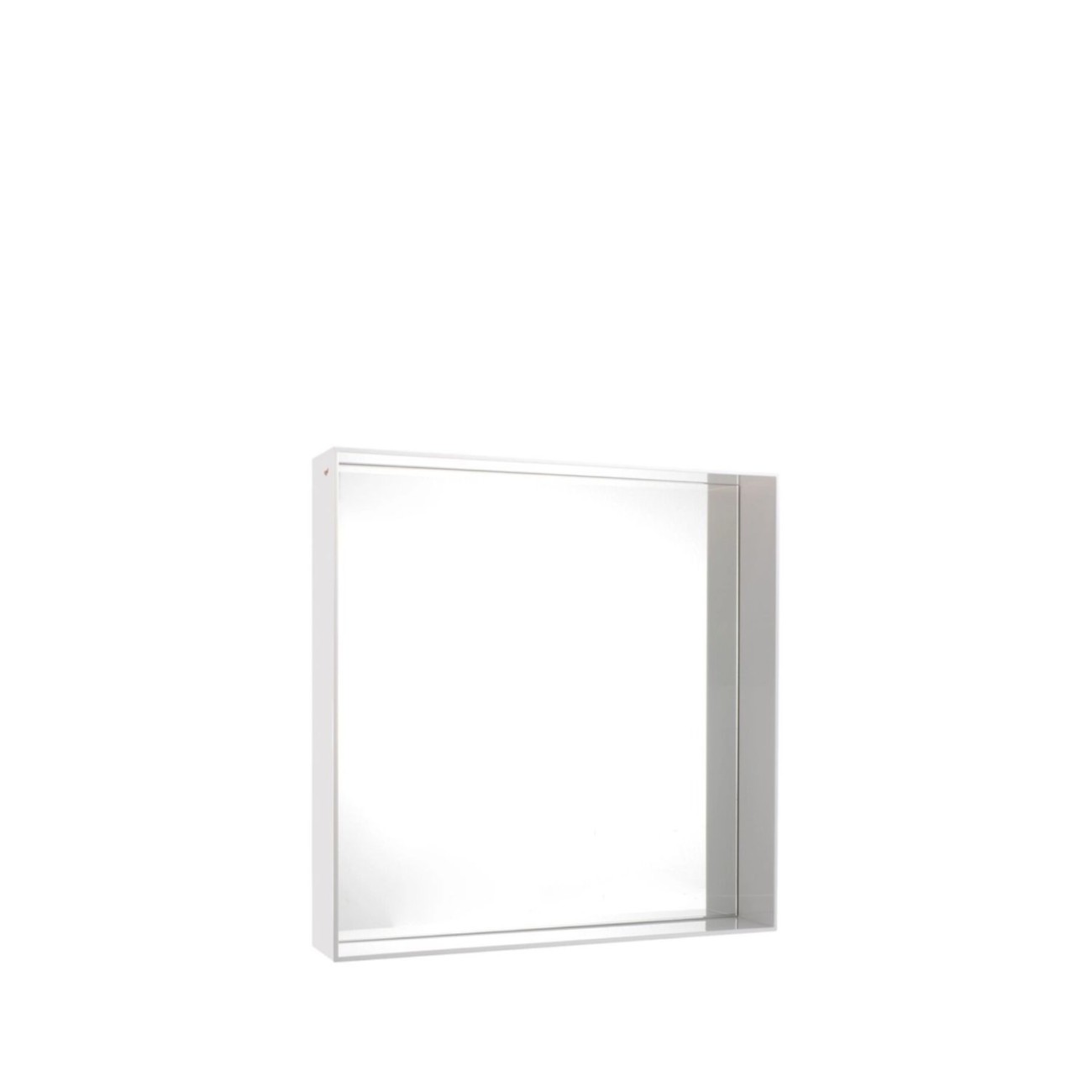 Kartell Καθρέφτης 50Χ50 εκ glossy white σειρά Only Me Καθρέφτες Τοίχου