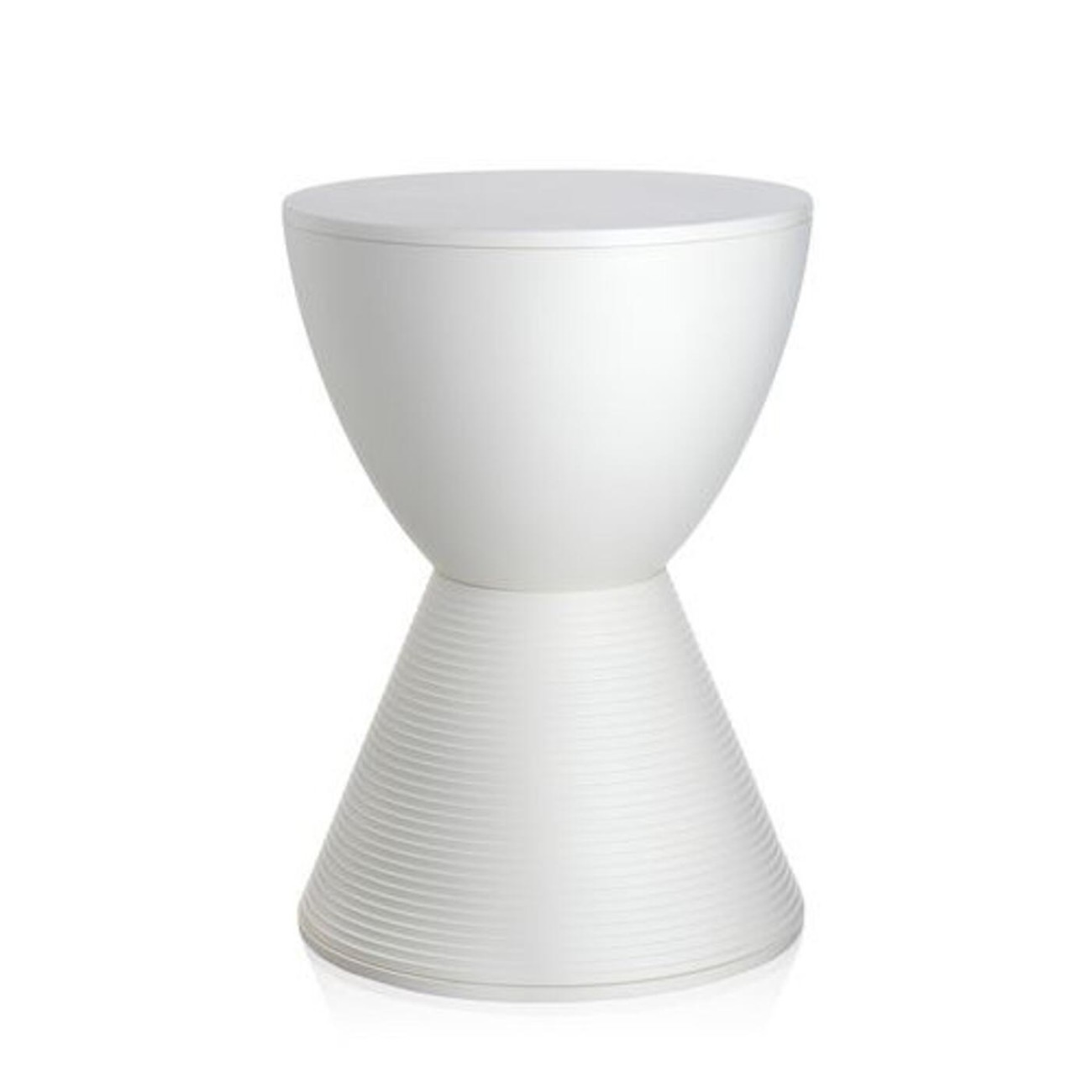 Kartell Σκαμπώ/τραπεζάκι λευκό 43εκ σειρά Prince Aha Βοηθητικά τραπέζια