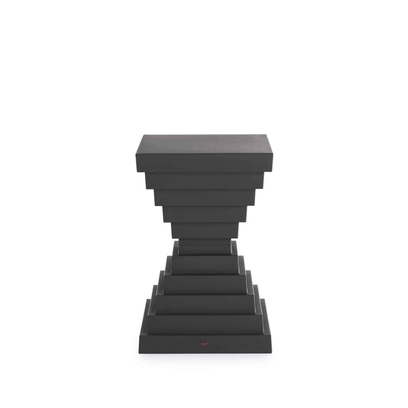 Kartell Σκαμπώ/τραπεζάκι anthracite σειρά Ohoh Σκαμπό