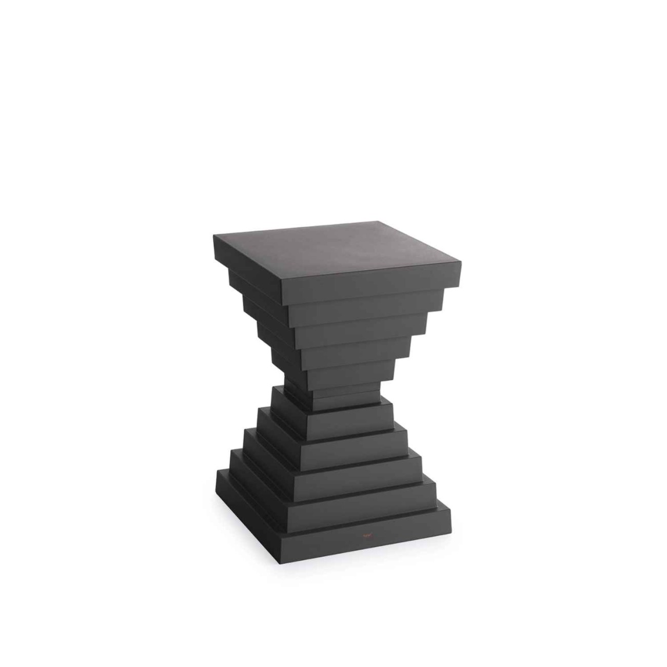 Kartell Σκαμπώ/τραπεζάκι anthracite σειρά Ohoh Σκαμπό