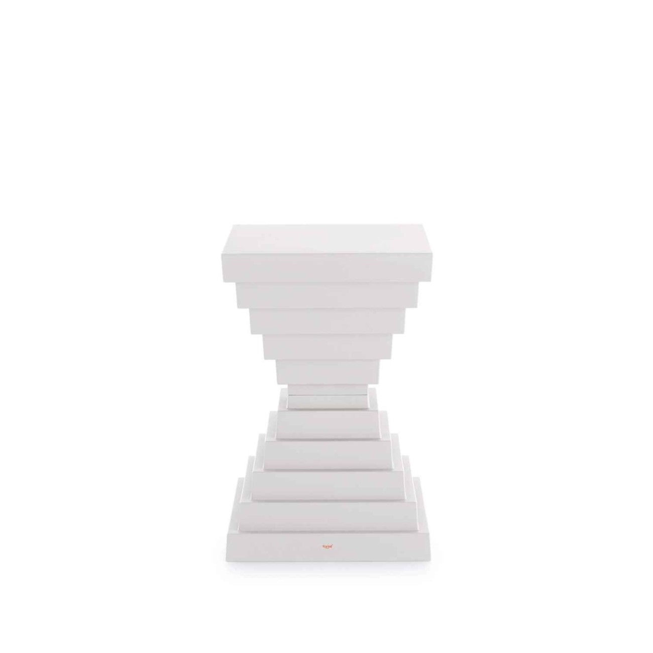 Kartell Σκαμπώ/τραπεζάκι white σειρά Ohoh Σκαμπό