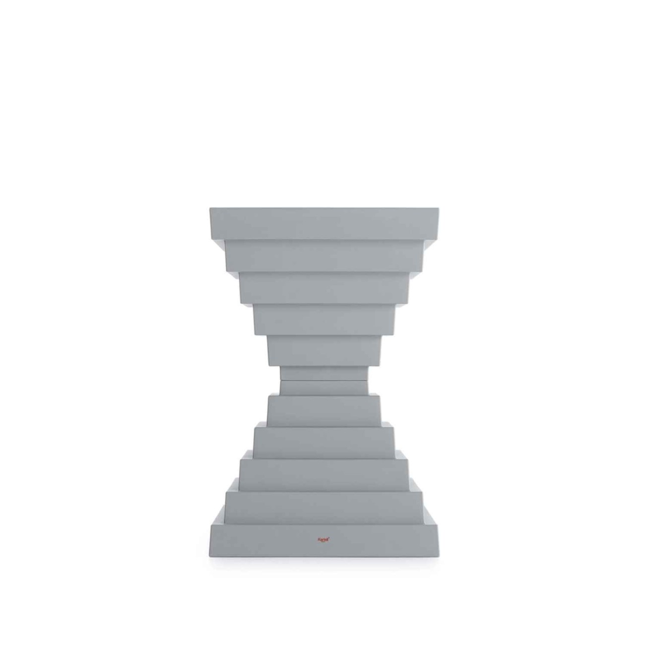 Kartell Σκαμπώ/τραπεζάκι grey σειρά Ohoh Σκαμπό