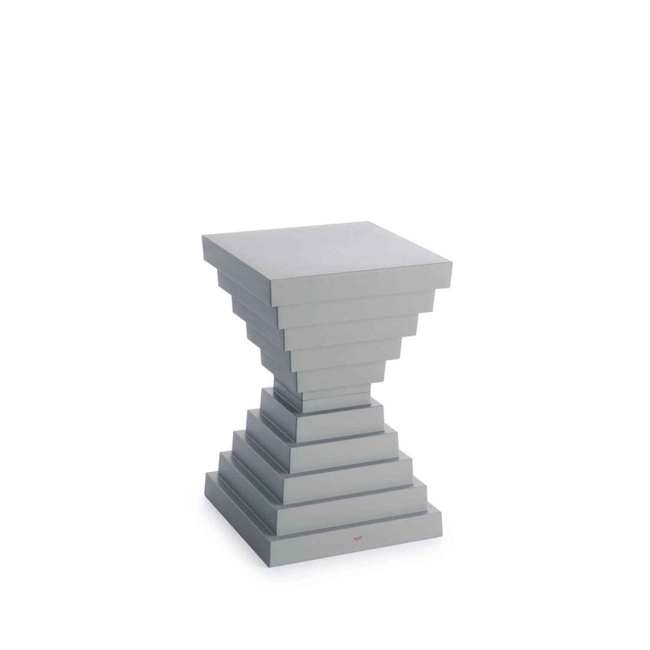Kartell Σκαμπώ/τραπεζάκι grey σειρά Ohoh Σκαμπό