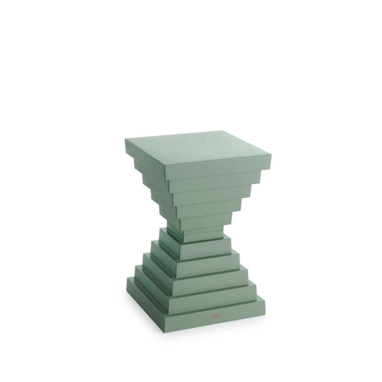 Kartell Σκαμπώ/τραπεζάκι sage green σειρά Ohoh Σκαμπό