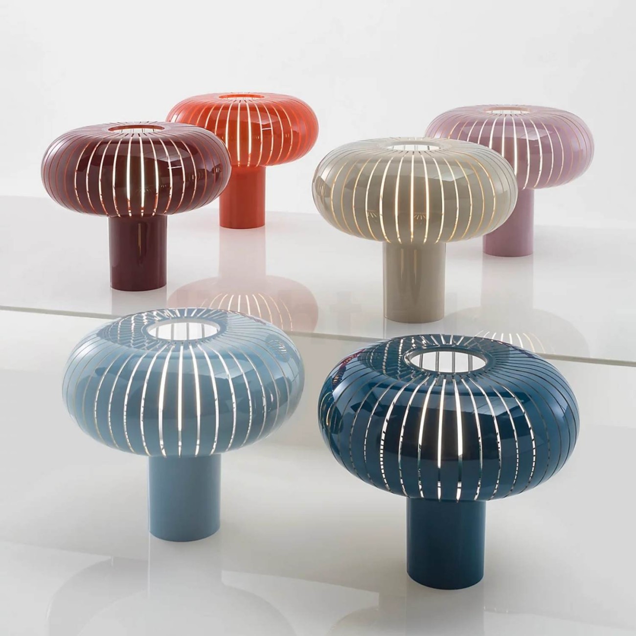 Kartell Λάμπα 43 εκ dove grey σειρά Teresa Επιτραπέζια Φωτιστικά