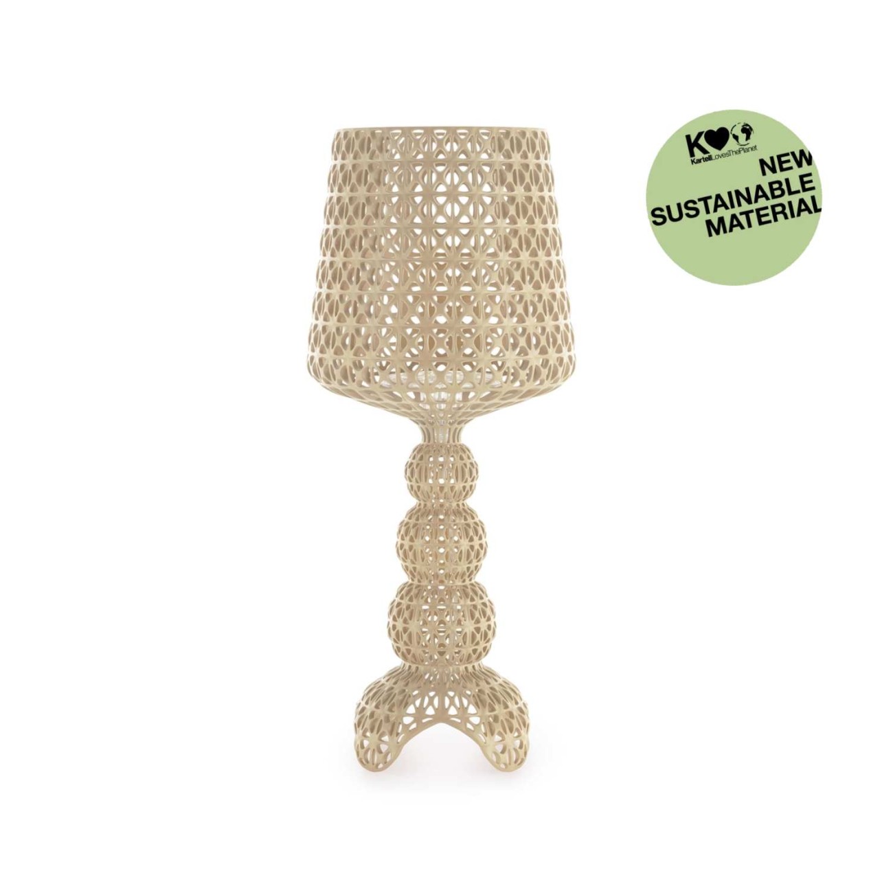 Kartell Λάμπα beige σειρά Mini Kabuki Επιτραπέζια Φωτιστικά