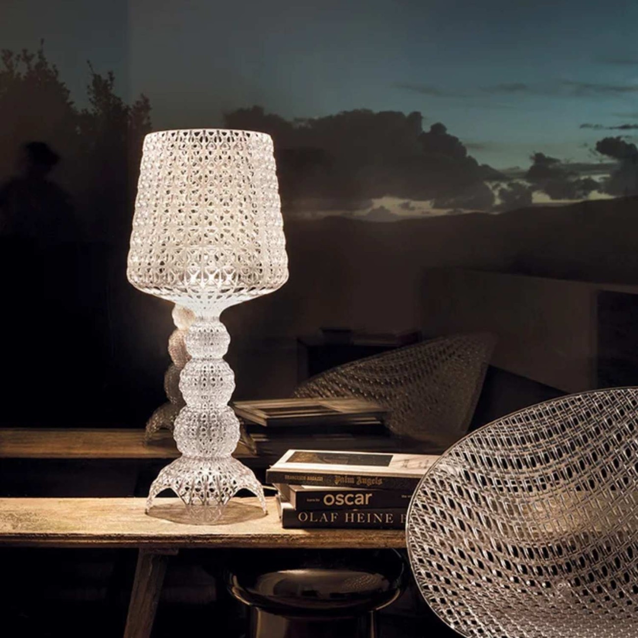 Kartell Λάμπα beige σειρά Mini Kabuki Επιτραπέζια Φωτιστικά