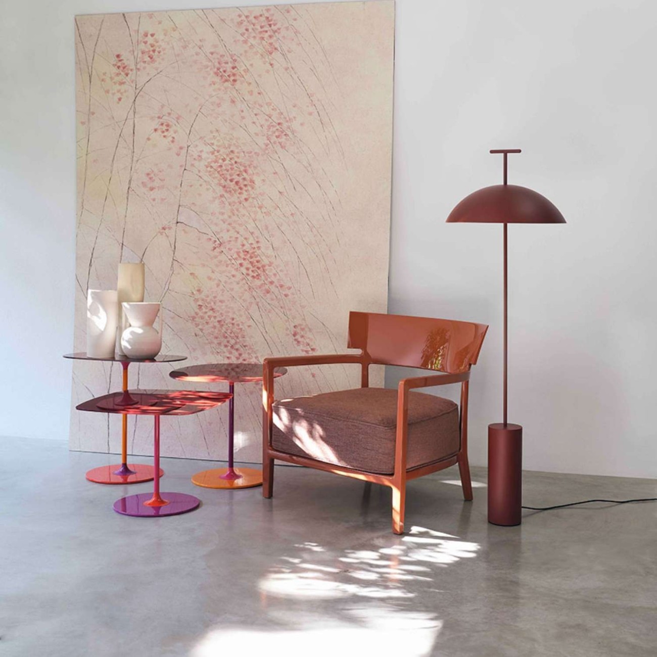 Kartell Λάμπα επιδαπέδια Brick Red σειρά Geen-A Επιδαπέδια Φωτιστικά