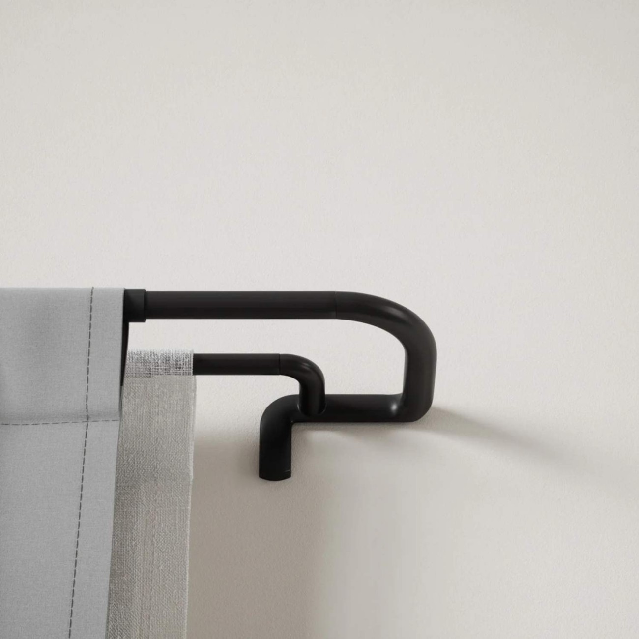 Umbra Κουρτινόξυλο Matte Black επεκτεινόμενο 167-365 cm σειρά Twilight Double Νέα Είδη