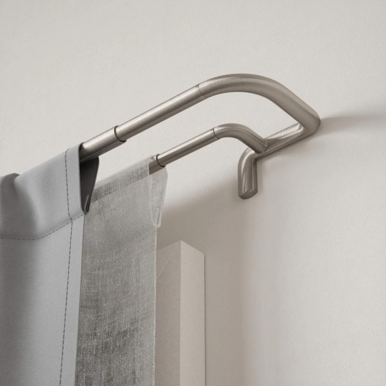 Umbra Κουρτινόξυλο Matte Nickel επεκτεινόμενο 167-365 cm σειρά Twilight Double Νέα Είδη