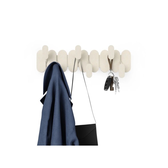 Umbra Κρεμάστρα τοίχου 50cm 6 θέσεων μπεζ της άμμου σειρά Tempo