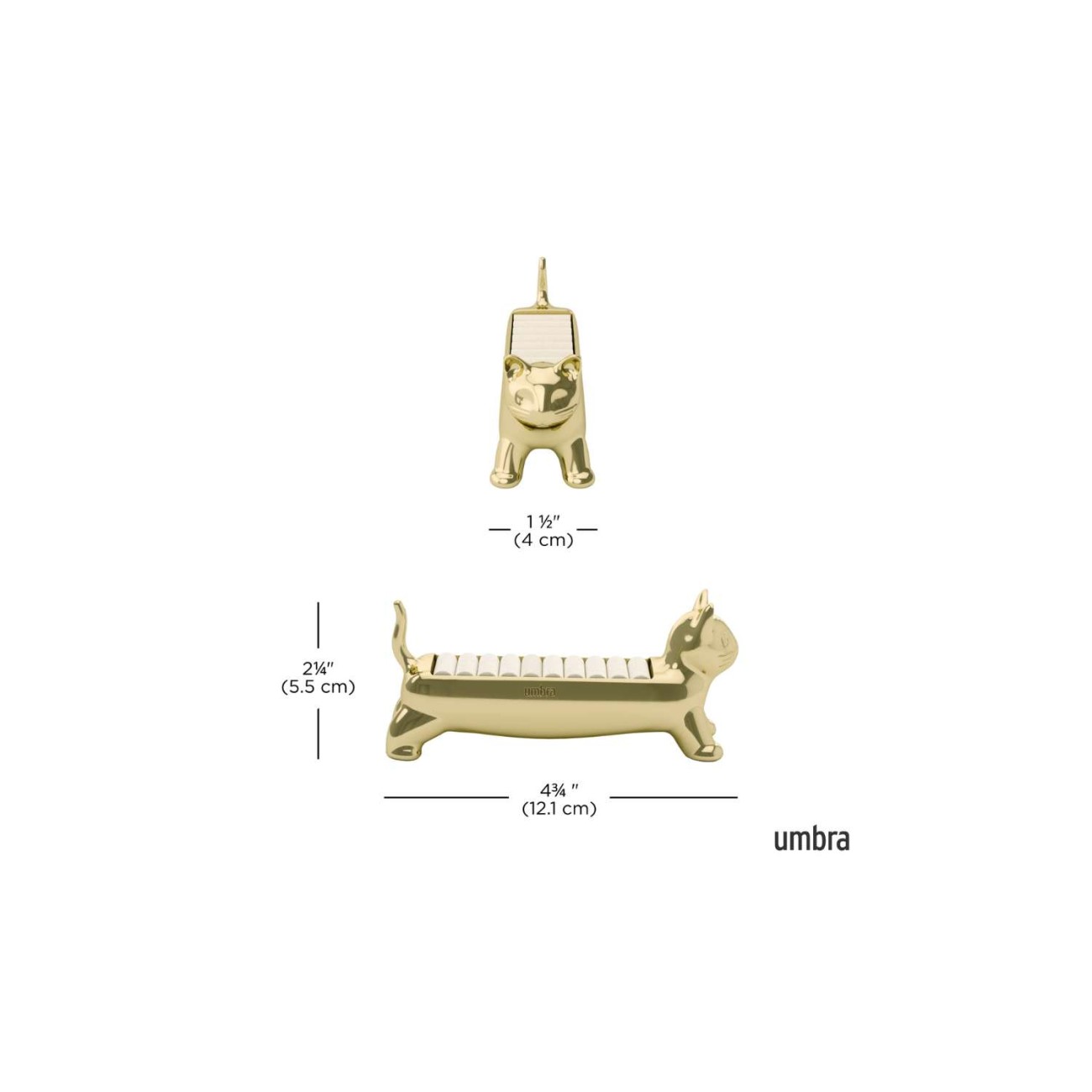 Umbra θήκη δαχτυλιδιών χρυσή σειρά Ali Cat Νέα Είδη