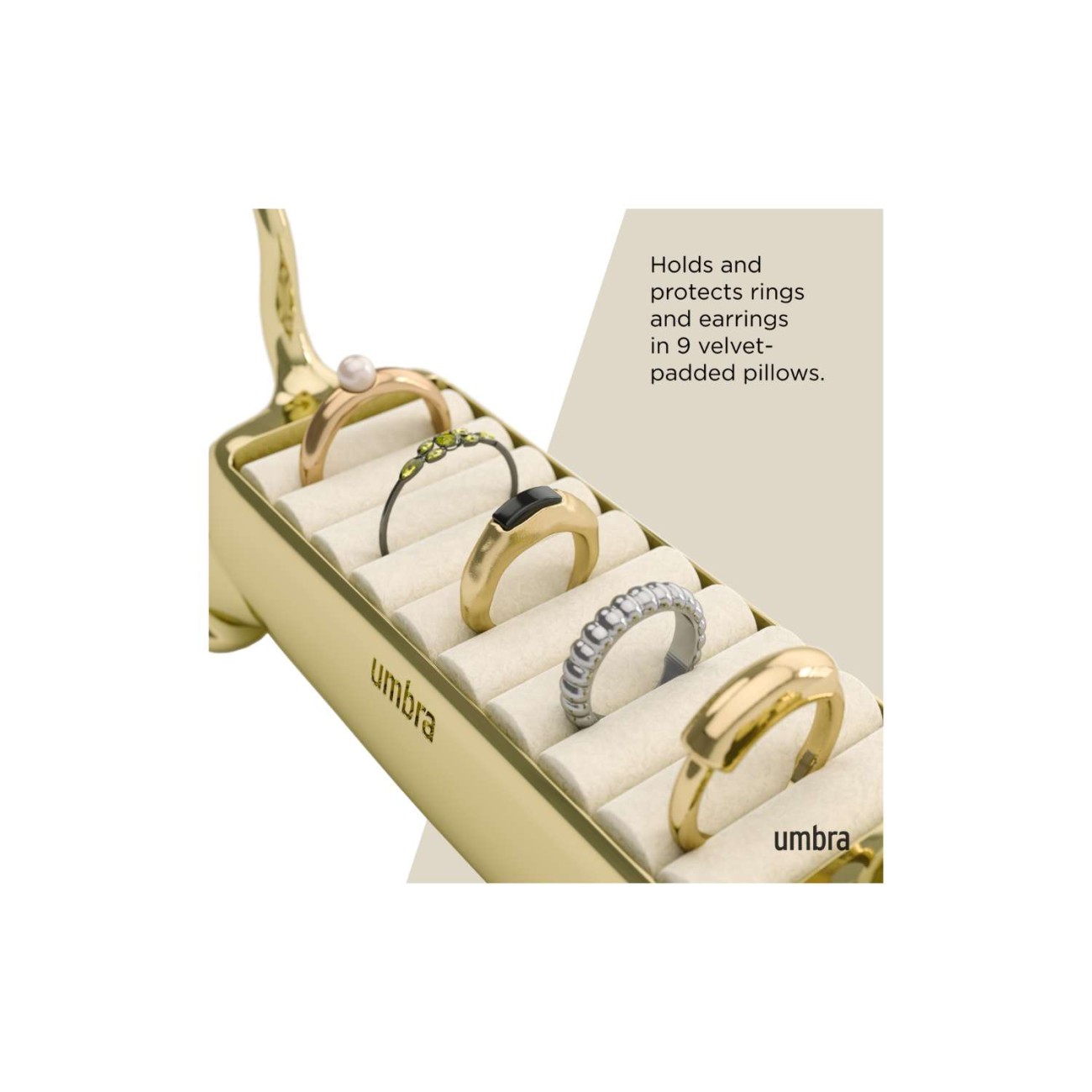 Umbra θήκη δαχτυλιδιών χρυσή σειρά Ali Cat Νέα Είδη