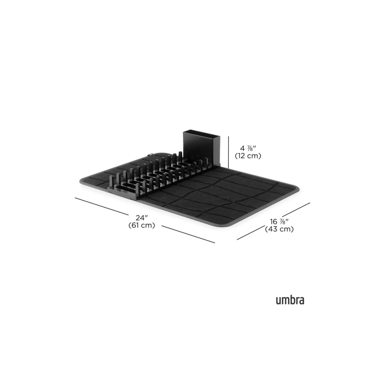 Umbra Πιατοθηκη Black 61x43x12cm σειρά Undry Ultra Οργάνωση Νεροχύτη