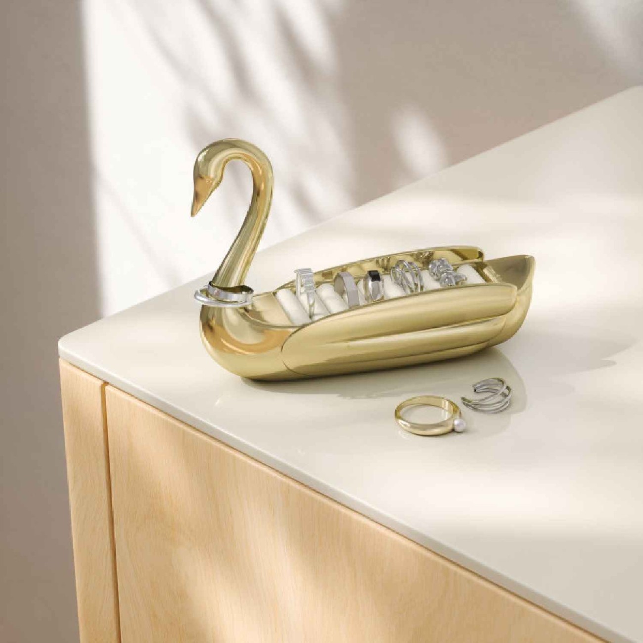 Umbra Θήκη δαχτυλιδιών χρυσή 12x4x9 cm σειρά Gracie Νέα Είδη