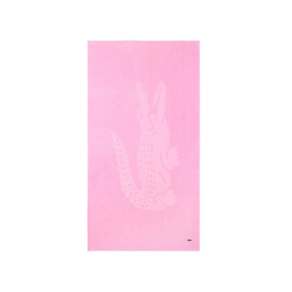 Lacoste Πετσέτα Θαλάσσης ροζ 90x160εκ LSport
