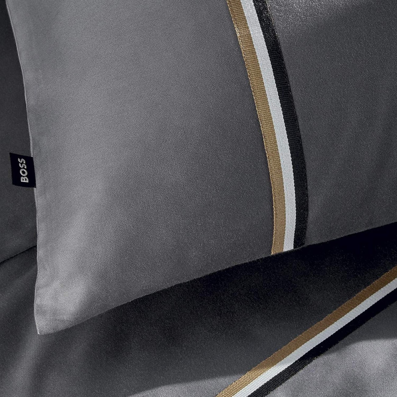Hugo Boss Μαξιλαροθήκη Blinea 50x70εκ. ανθρακί σειρά Blinea Μαξιλαροθήκες
