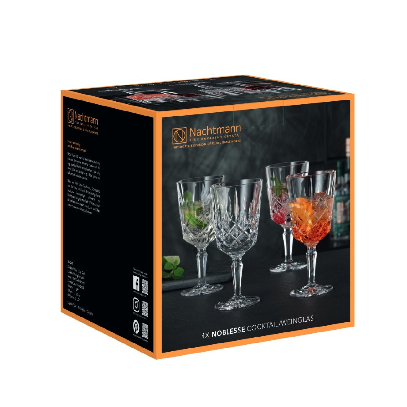 Nachtmann Σετ 4 τεμ. ποτήρια κρασιού/κοκτέιλ 335ml. σειρά Noblesse Noblesse by Nachtmann