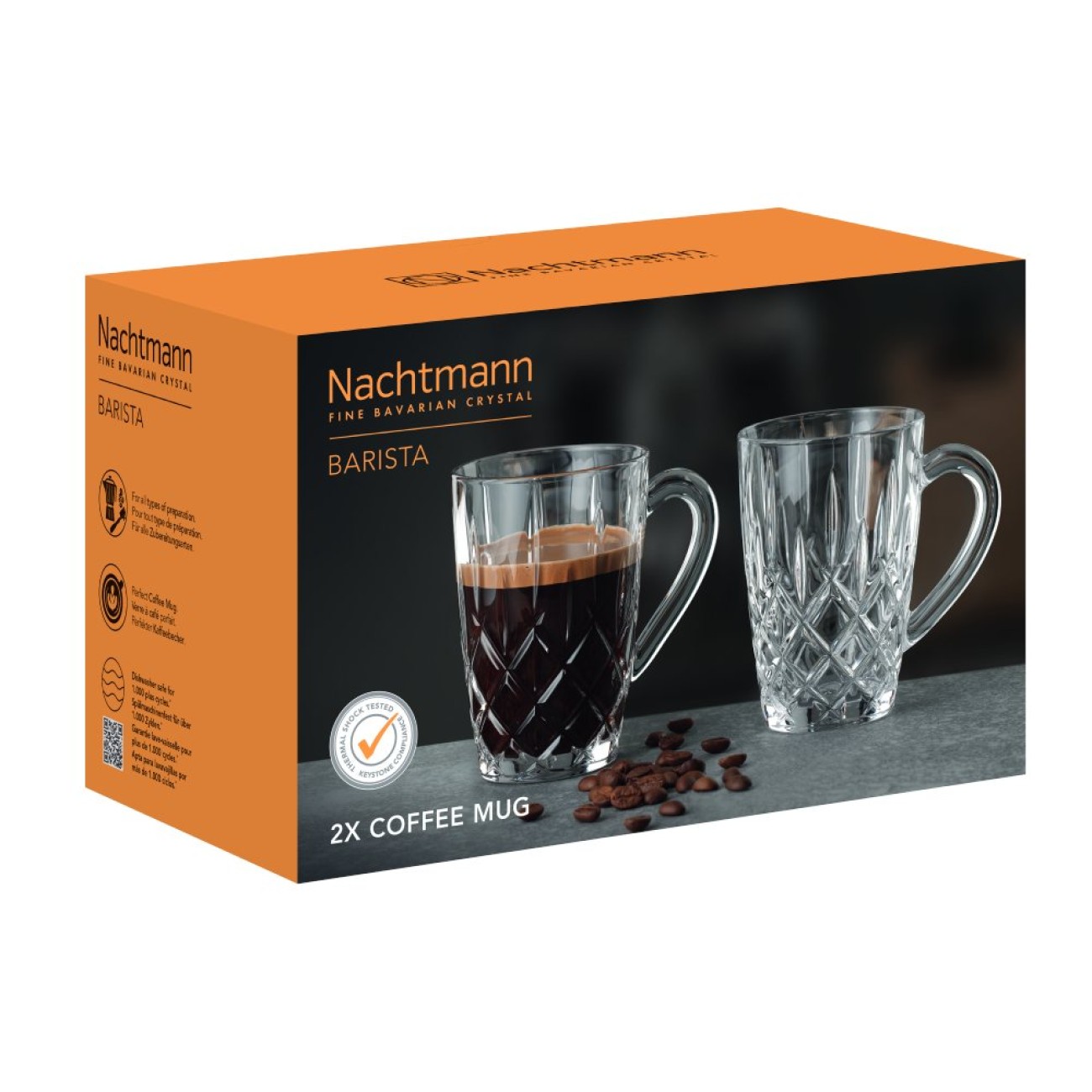 Nachtmann Σετ 2τεμ. Κούπες 347 ml. Σειρά Noblesse Barista
 Noblesse by Nachtmann