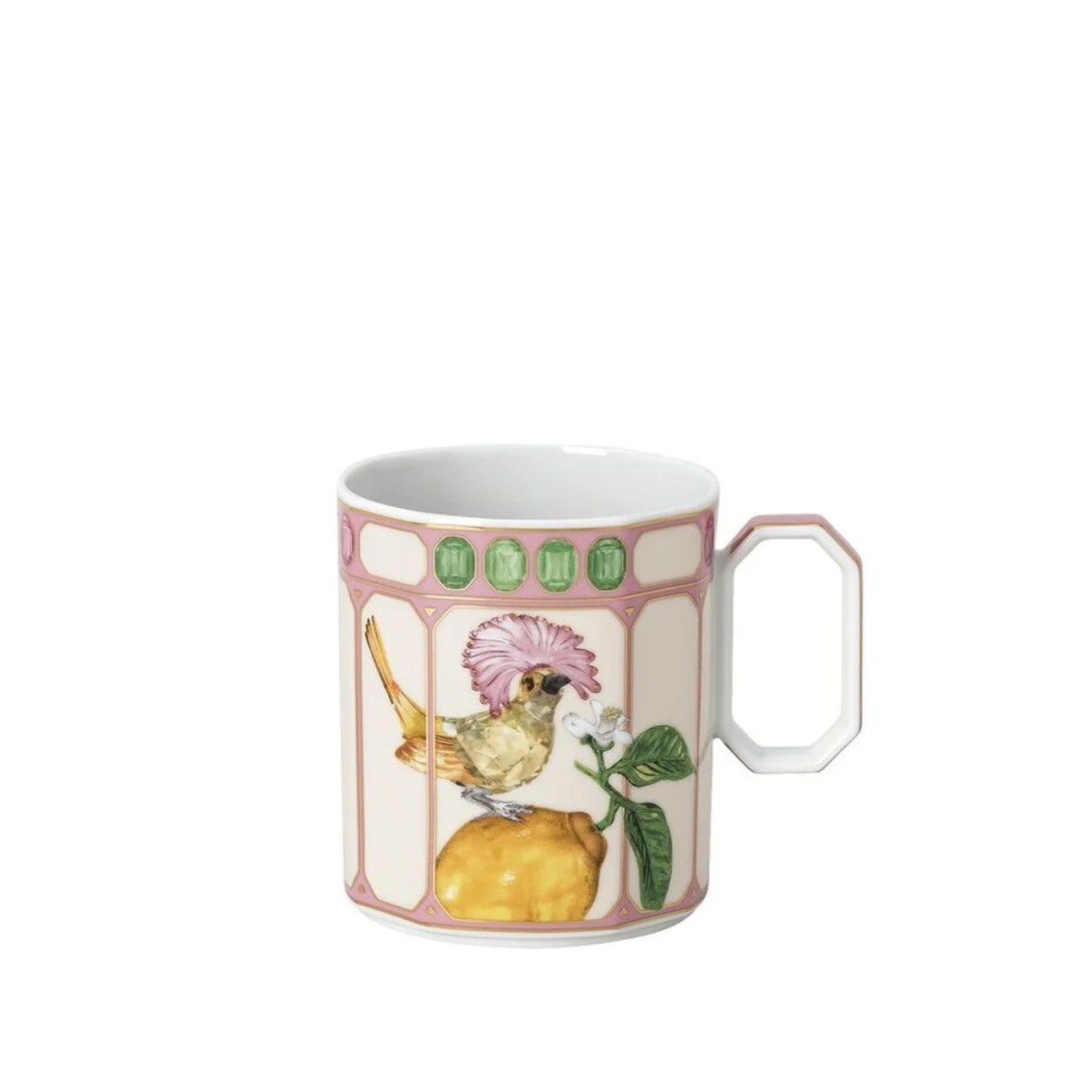 Rosenthal/Swarovski Κούπα 0,39 λτ. Flycatcher Pink σειρά Idyllia Φλυτζάνια & Πιάτα Καφέ/Τσαγιού