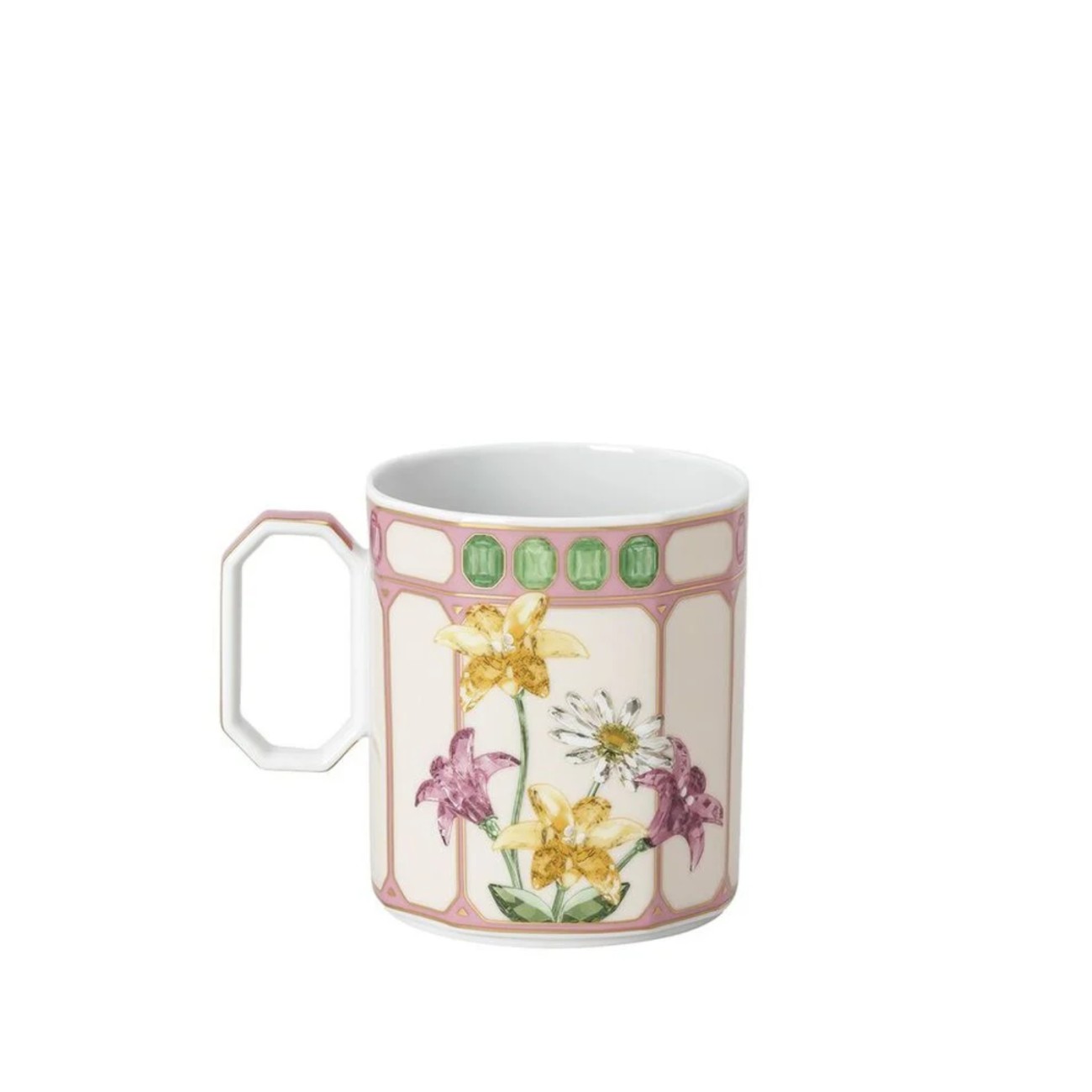 Rosenthal/Swarovski Κούπα 0,39 λτ. Flycatcher Pink σειρά Idyllia Φλυτζάνια & Πιάτα Καφέ/Τσαγιού