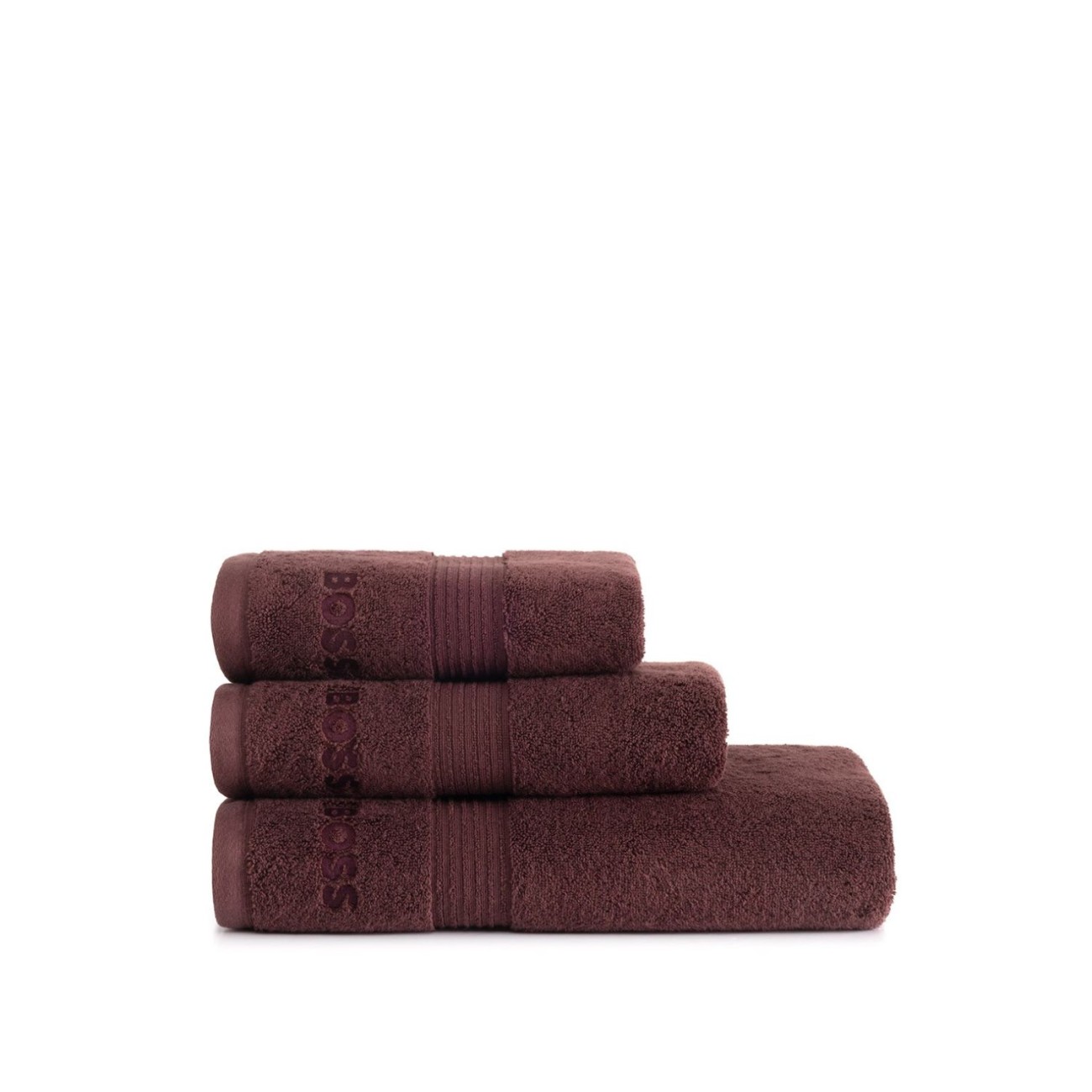 Hugo Boss Πετσέτα σώματος 100x150εκ χρώμα Brownie σειρά Loft Πετσέτες