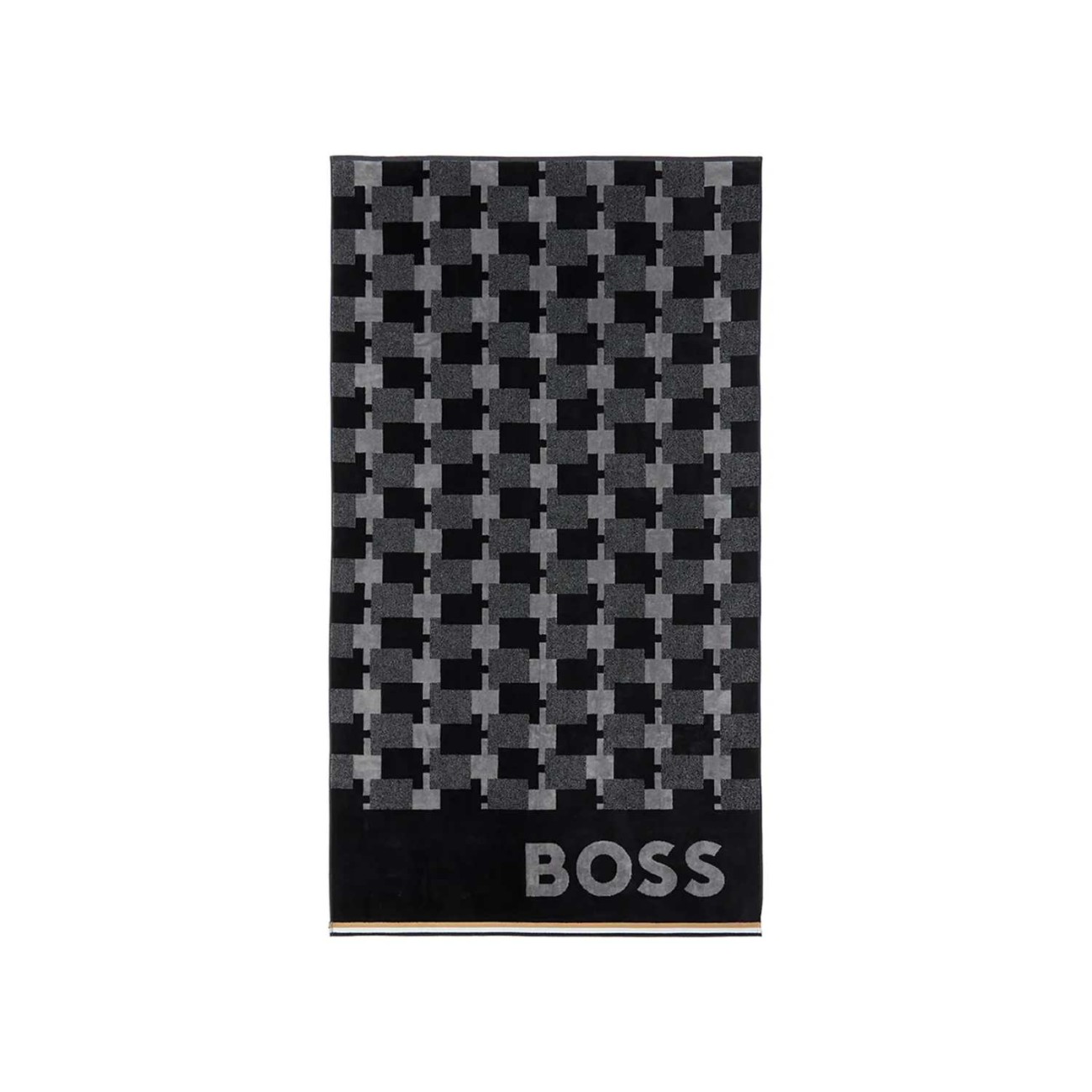 Hugo Boss Πετσέτα Θαλάσσης black/white 160x90εκ Cubo Πετσέτες θαλάσσης