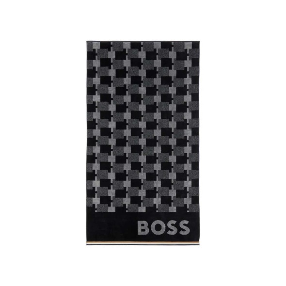 Hugo Boss Πετσέτα Θαλάσσης black/white 160x90εκ Cubo
