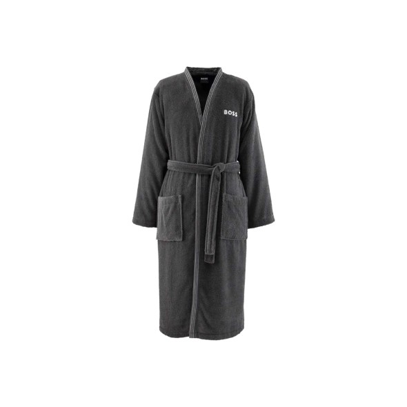 Hugo Boss Μπουρνούζι Medium 400gsm ανθρακί σειρά Edge
