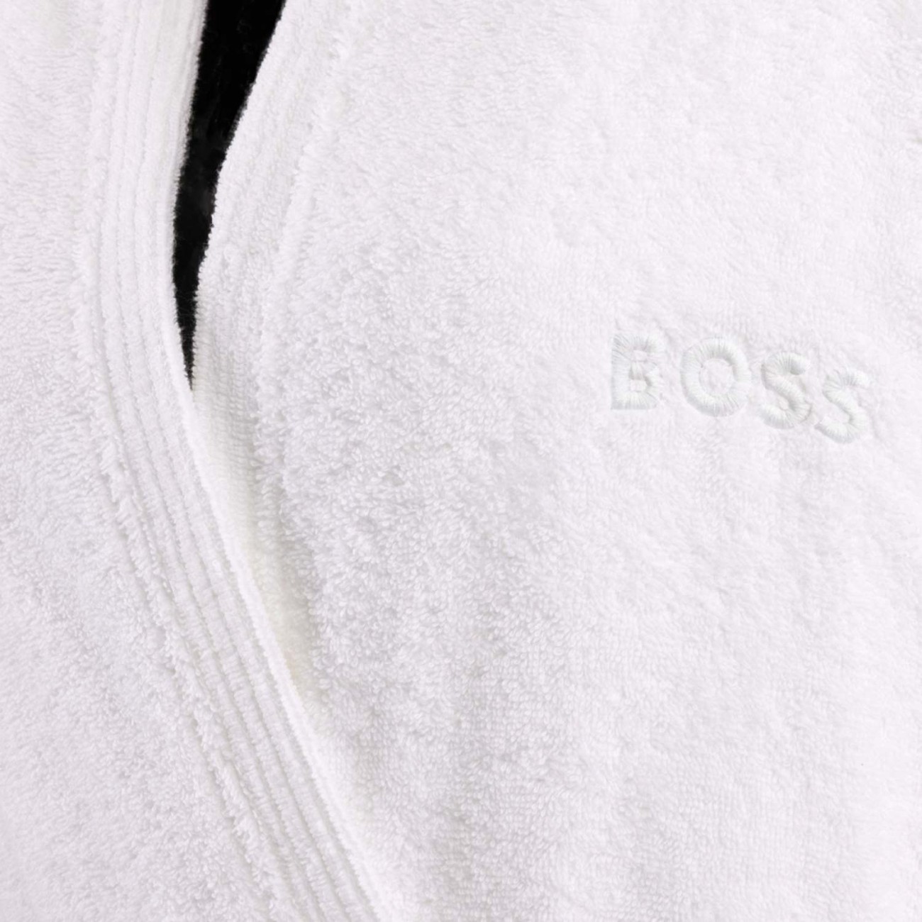 Hugo Boss Μπουρνούζι με κουκούλα Small 400gsm λευκό σειρά Edge Μπουρνούζια