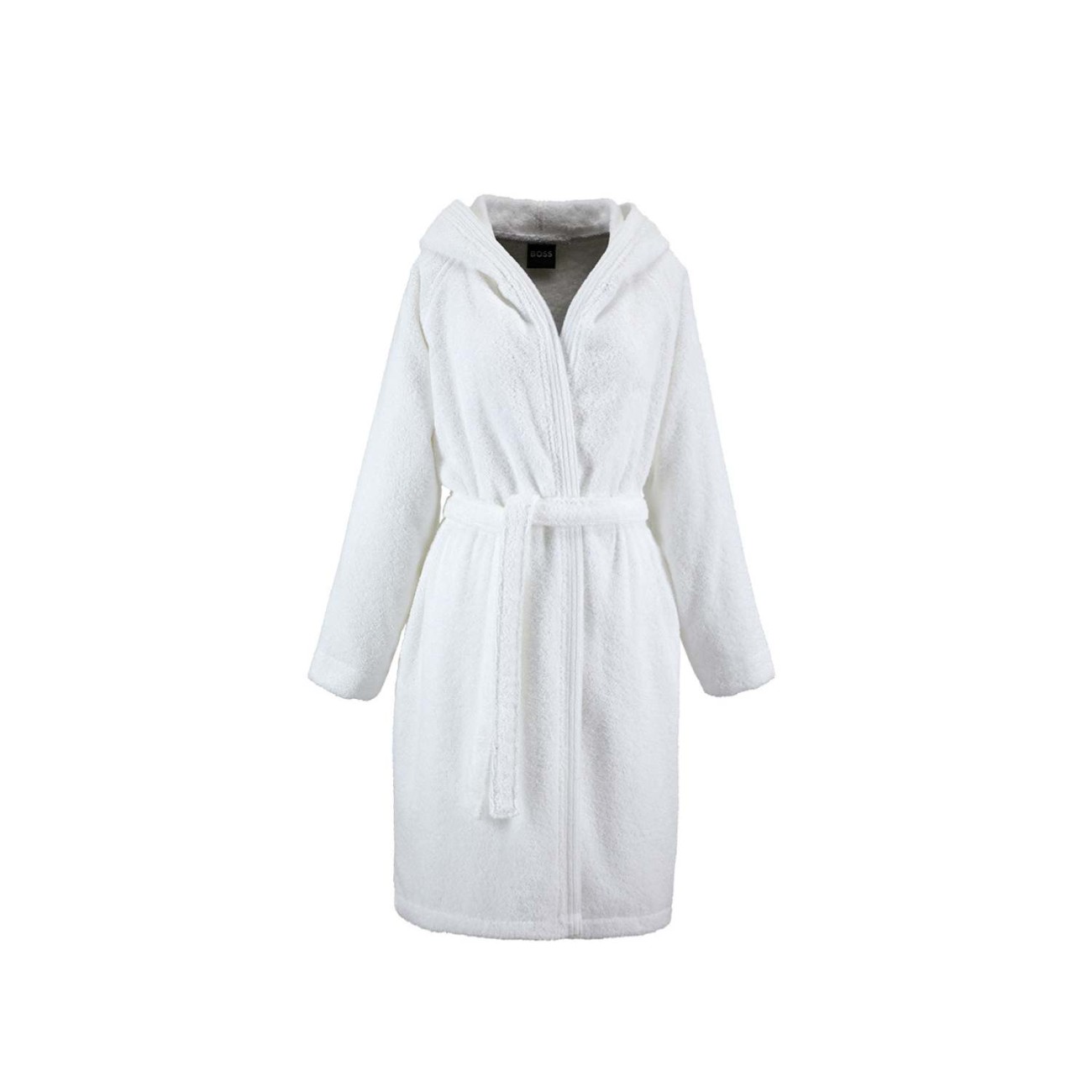 Hugo Boss Μπουρνούζι με κουκούλα Medium 400gsm λευκό σειρά Edge Μπουρνούζια